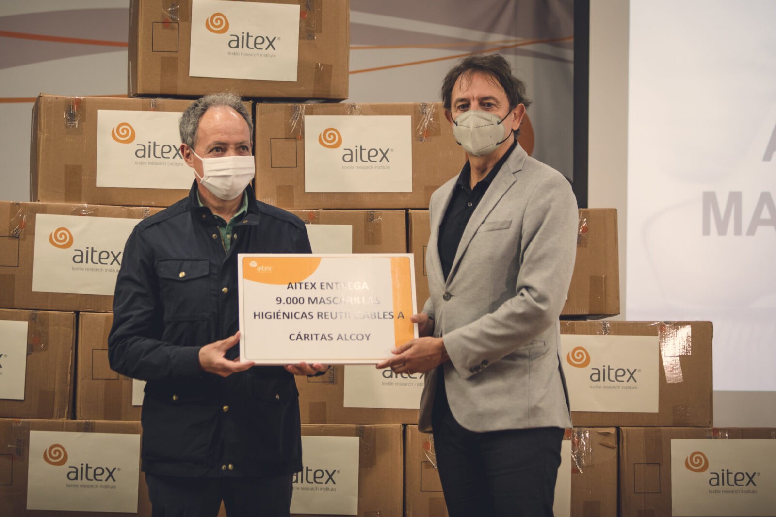 Donación mascarillas AITEX