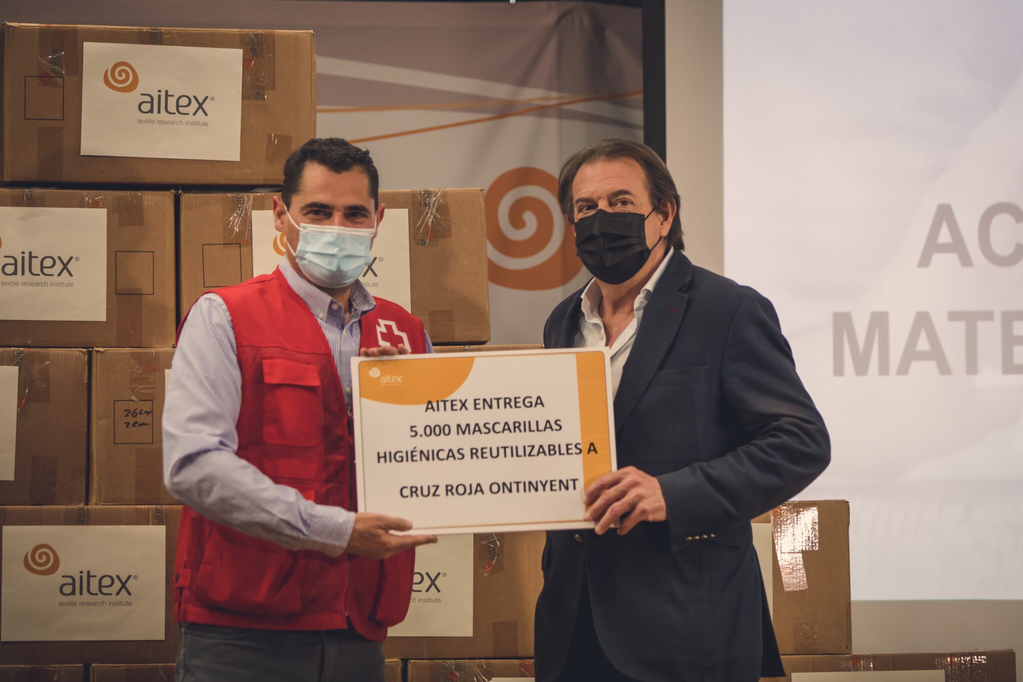 Donación mascarillas AITEX