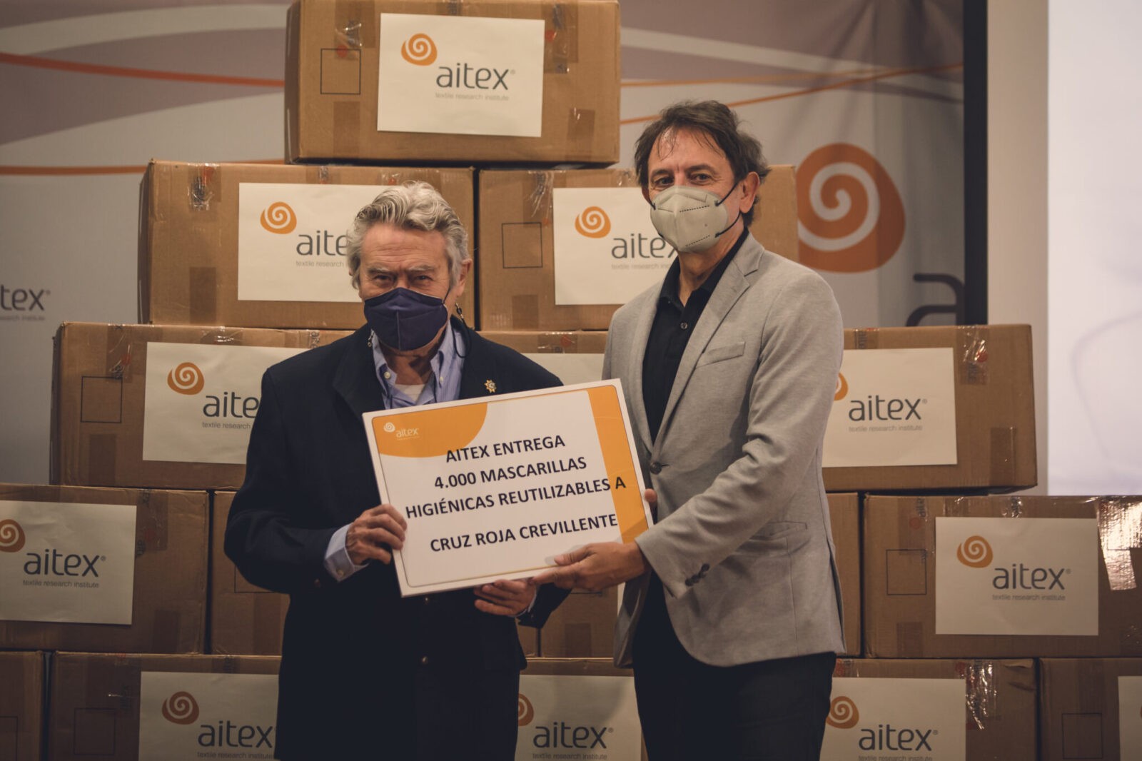 Donación mascarillas AITEX